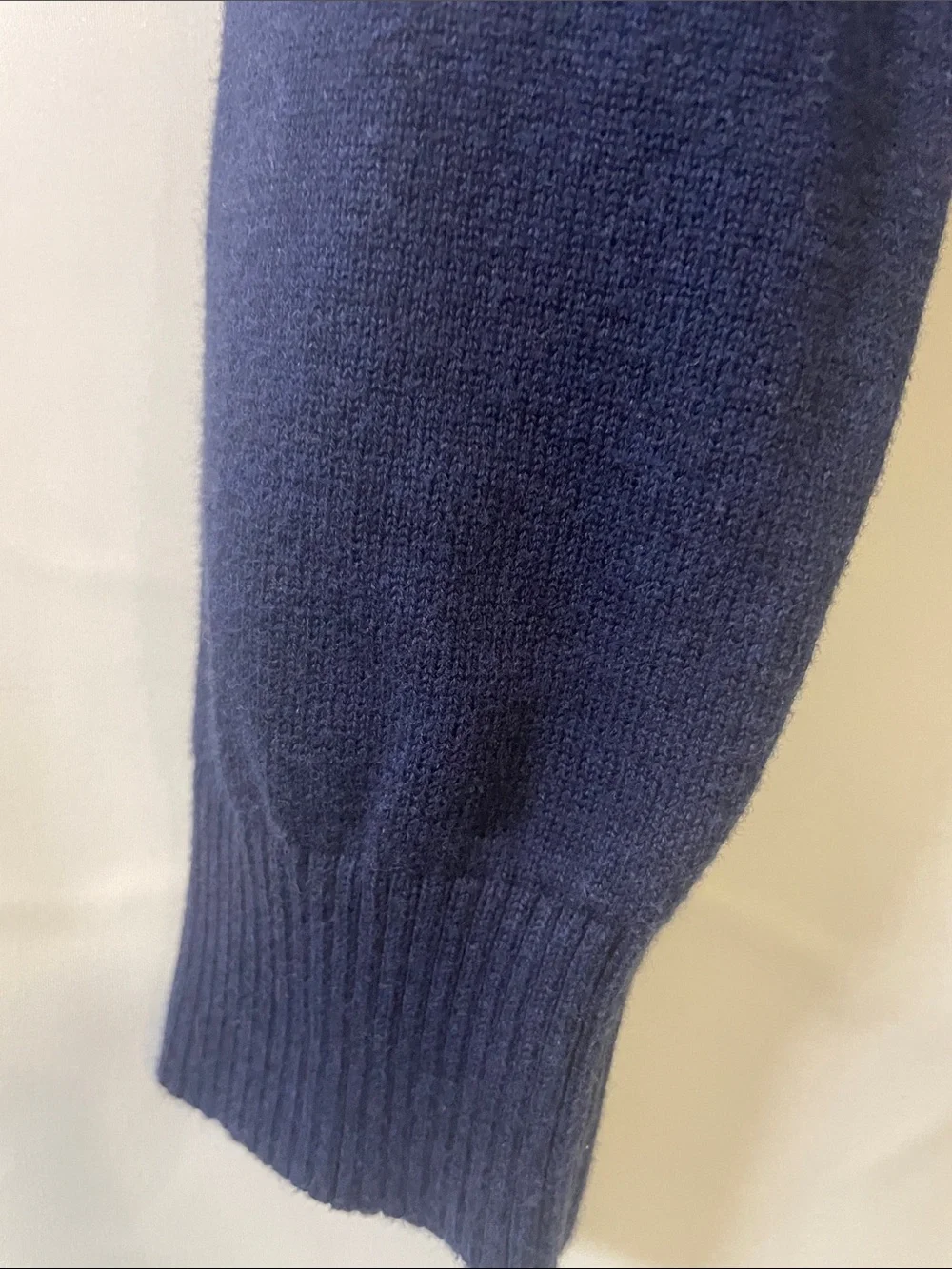 Vineyard Vines boys Navy Half-Zip Sweater with Leather Pull